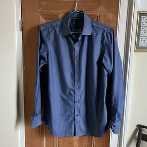 Dark blue Banana Republic M non-iron slim fit shirt